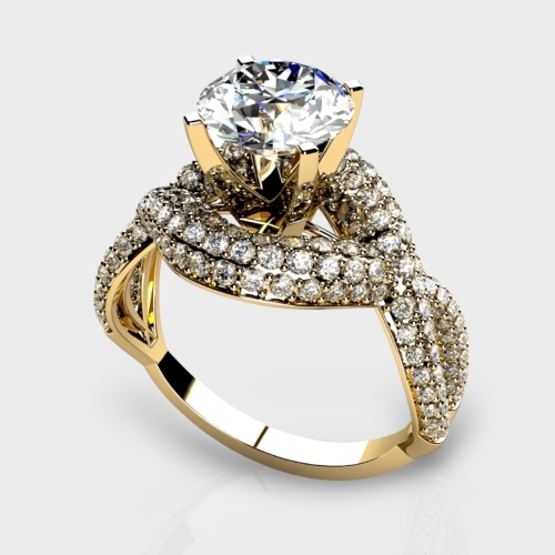 Clara 14K Gold 2.60 Carat Lab Grown Diamond Ring