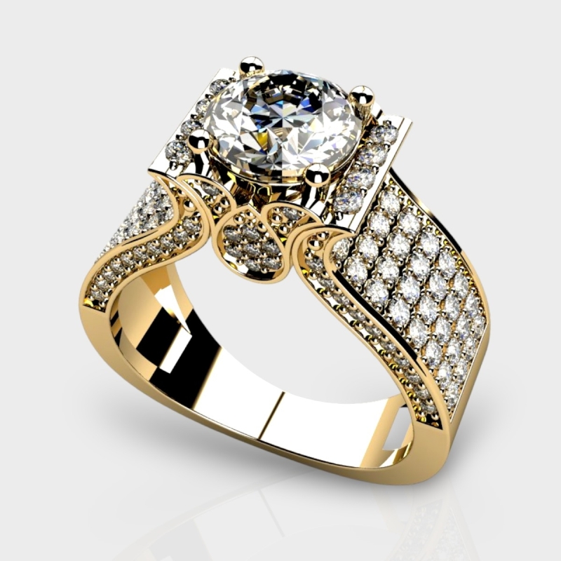 Alexandra 14K Gold 2.60 Carat Lab Grown Diamond Ring