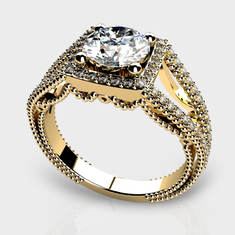 Amara 14K Gold 1.74 Carat Lab Grown Diamond Ring