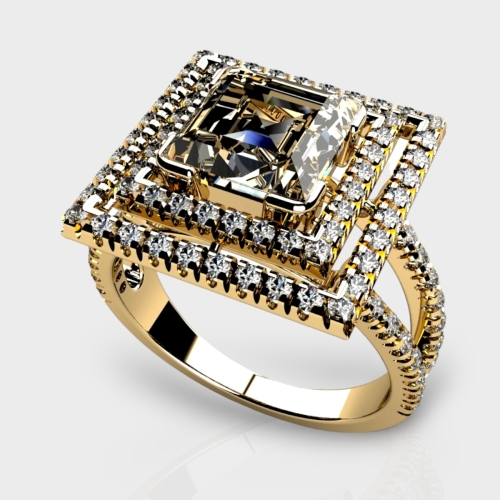 Carina 14K Gold 2.58 Carat Lab Grown Diamond Ring