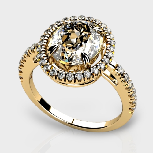 Freya 14K Gold 2.88 Carat Lab Grown Diamond Ring