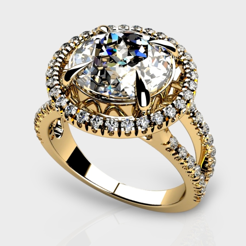 Audrey 14K Gold 4.31 Carat Lab Grown Diamond Ring