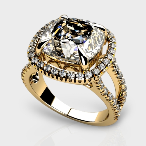 Eleanor 14K Gold 5.98 Carat Lab Grown Diamond Ring