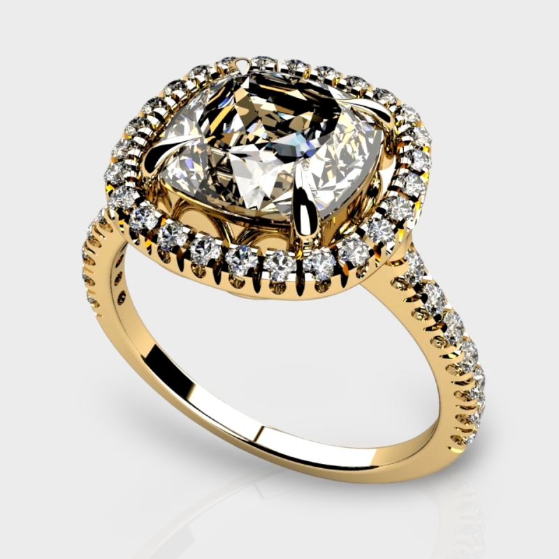 Stella 14K Gold 3.35 Carat Lab Grown Diamond Ring