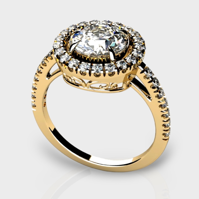 Layla 14K Gold 2.45 Carat Lab Grown Diamond Ring