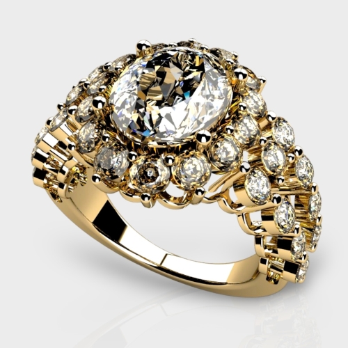 Evelyn 14K Gold 4.64 Carat Lab Grown Diamond Ring