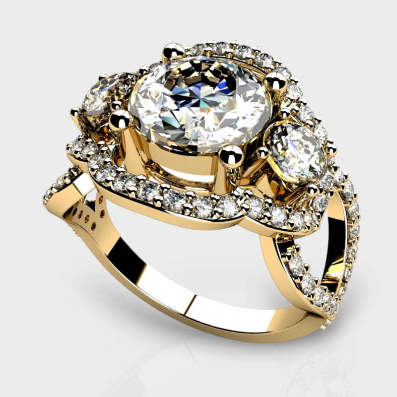 Hannah 14K Gold 3 Carat Lab Grown Diamond Ring