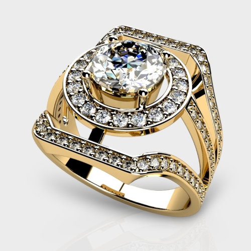 Emma 14K Gold 1.85 Carat Lab Grown Diamond Ring