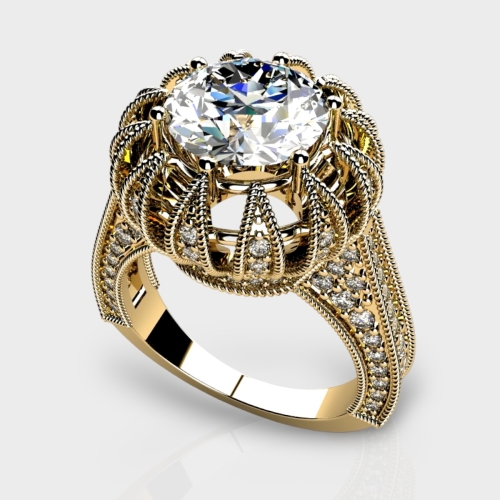 Majesty 14K Gold 2.94 Carat Lab Grown Diamond Ring