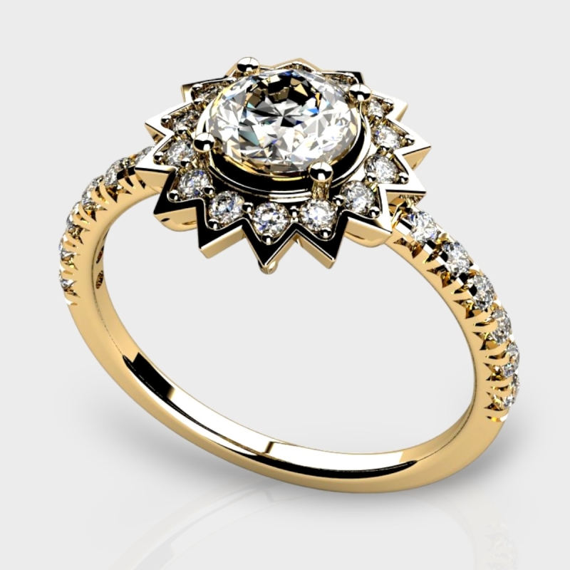 Tista 14K Gold 1.11 Carat Lab Grown Diamond Ring
