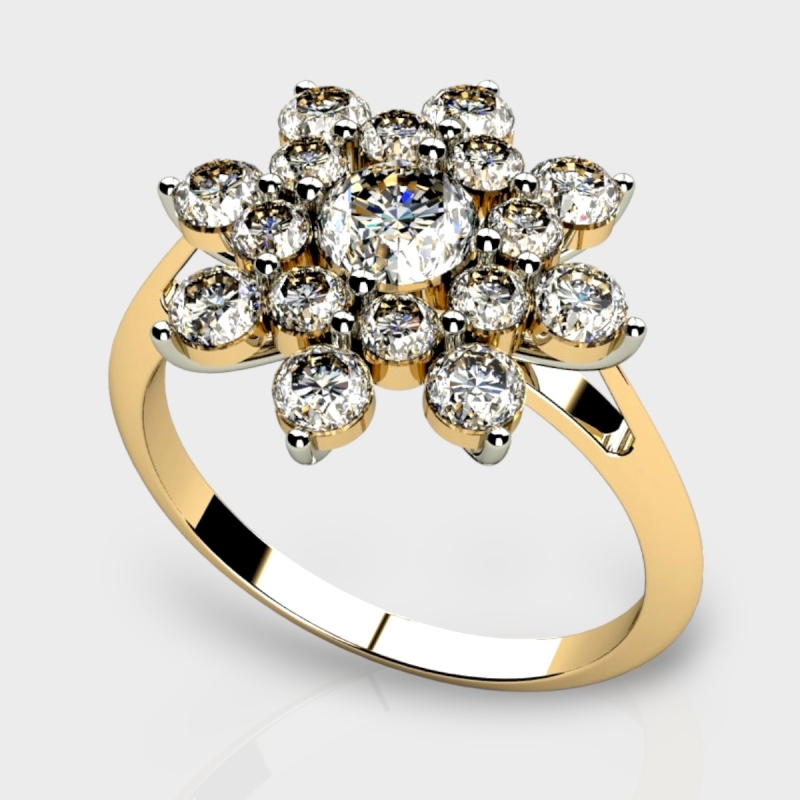 Radha 14K Gold 1.84 Carat Lab Grown Diamond Ring