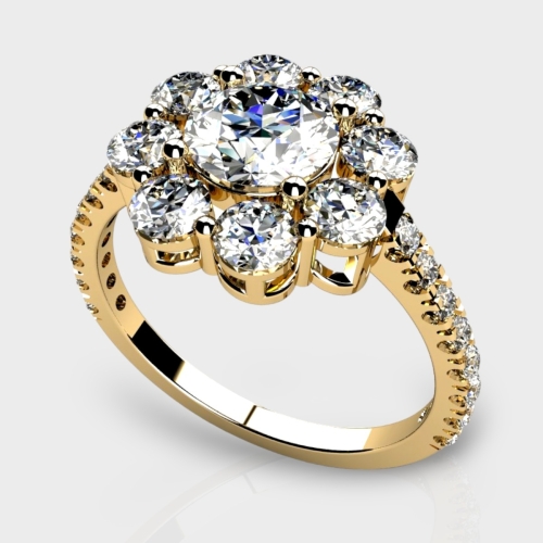 Aarna 14K Gold 2.07 Carat Lab Grown Diamond Ring