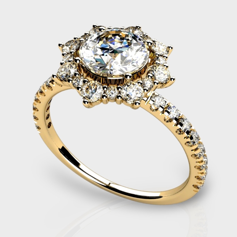 Ira 14K Gold 1.35 Carat Lab Grown Diamond Ring