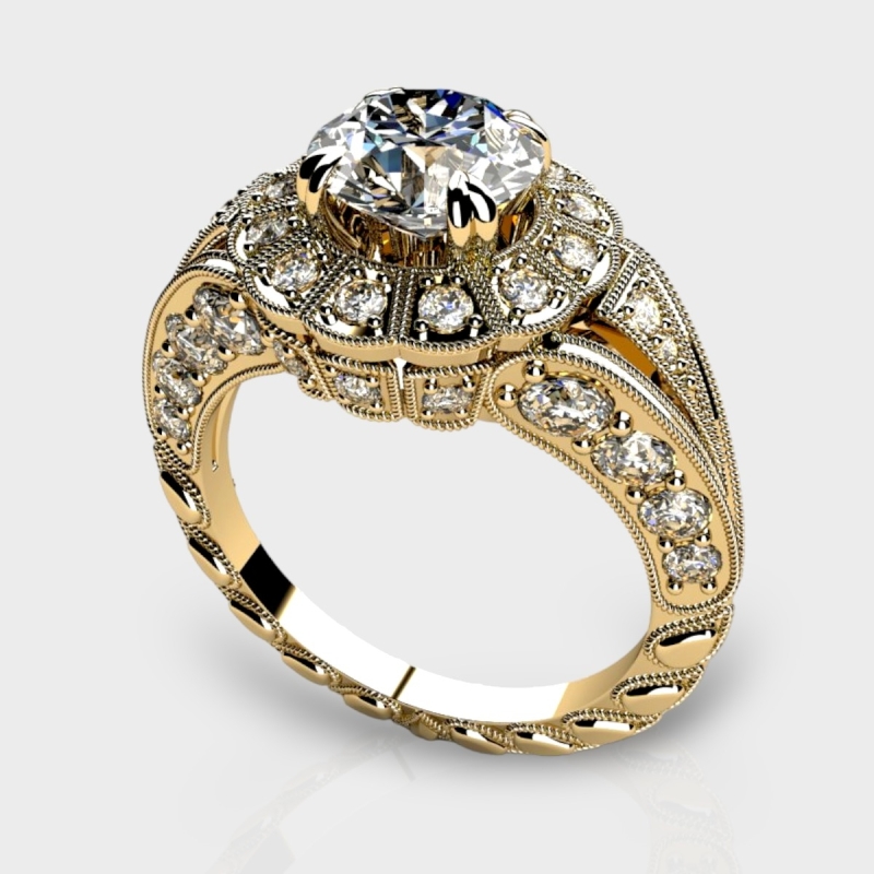 Eugenie 14K Gold 1.58 Carat Lab Grown Diamond Ring