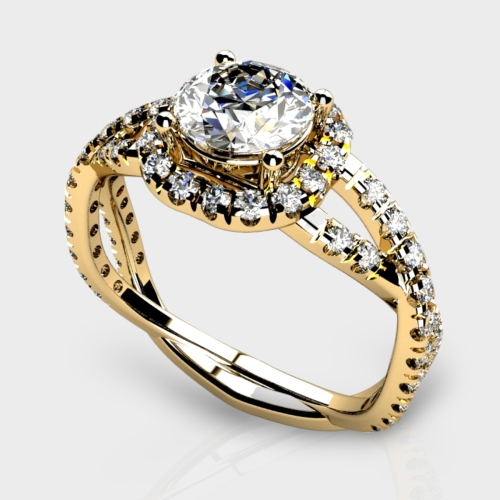 Zoe 14K Gold 1.34 Carat Lab Grown Diamond Ring