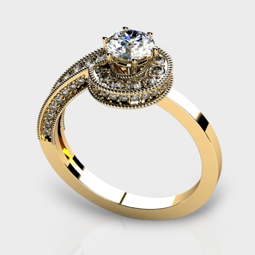 Aria 14K Gold 1.08 Carat Lab Grown Diamond Ring