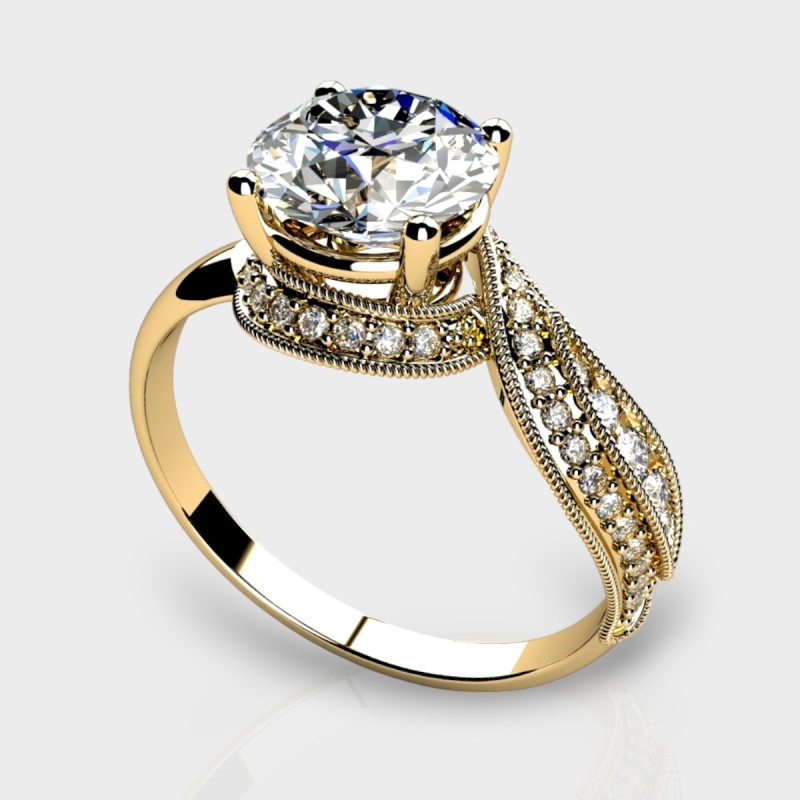Valentina 14K Gold 1.60 Carat Lab Grown Diamond Ring